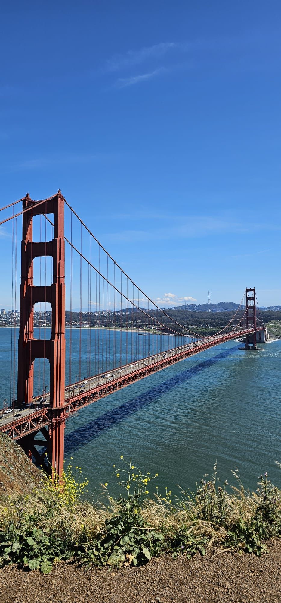Blick auf die Golden Gate Bridge in San Francisco